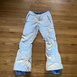 White burton snowboard snow ski pants